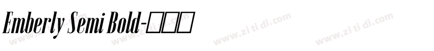 Emberly Semi Bold字体转换